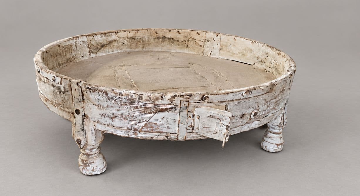 Vintage Grinder Coffee Table